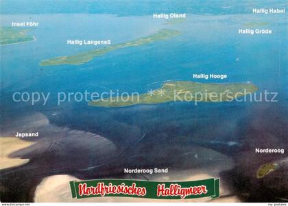 Nordfriesland Nordfriesisches Halligmeer mit den Halligen Fliegeraufnahme