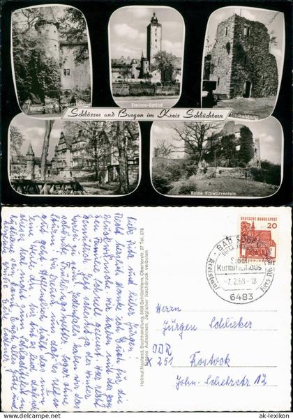 Schlüchtern Umlandansichten Schlösser und Burgen Kreis Schlüchtern 1968