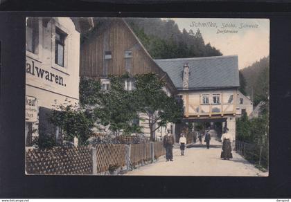 Dt. Reich AK Schmilka Dorfstrasse 1926