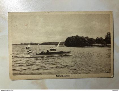 Germany Deutschland Schmöckwitz Schmoeckwitz electric boat sail nice stamp 13365 post card POSTCARD
