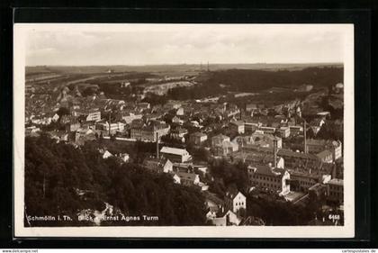 AK Schmölln i. Thüringen, Blick v. Ernst Agnes Turm