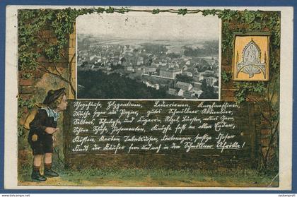 Schmölln Gesamtansicht Fabriken, gelaufen 1921 (AK4527)