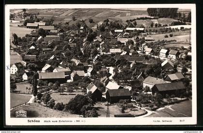AK Schöna /sächs. Schweiz, Blick vom Zirkelstein