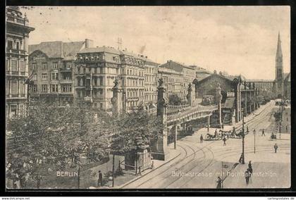 AK Berlin-Schöneberg, Bülowstrasse mit Hochbahnstation