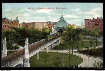 AK Berlin-Schöneberg, Nollendorfplatz, Hochbahn