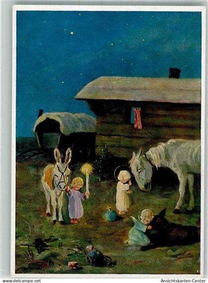 38133789 - Vor Bethlehem drauss... Weihnachten Esel Engel Verlag Ars sacra Nr. 4374