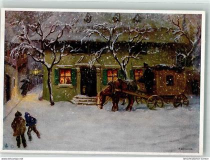 39908349 - Nr. 5447 Sylvesterabend Neujahr Postkutsche