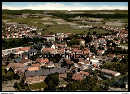 ÄLTERE POSTKARTE SCHWALMSTADT ORTSTEIL ZIEGENHAIN LUFTBILD FLIEGERAUFNAHME PANORAMA AK Ansichtskarte postcard cpa
