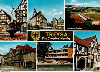 Treysa Schwalmstadt Marktplatz Rathaus Schwalm Stadion Bahnhofstrasse Stadtspark