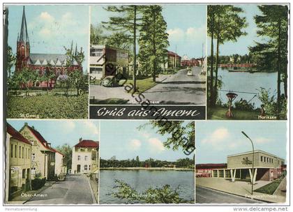 Schwalmtal-Amern - St. Georg - Ober-Amern - Feuerwehrhaus - Ansichtskarte Großformat - Verlag Lotto-Heinrichs Amern