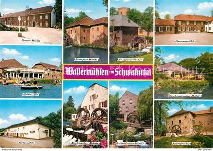 Schwalmtal Niederrhein Wassermuehlen Borner Muehle Holtmuehle Pannenmuehle Schro