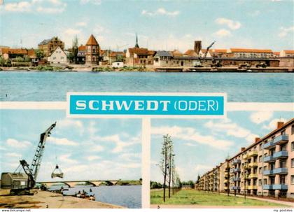 Schwedt Oder Teilansicht Stadtbruecke Leninallee