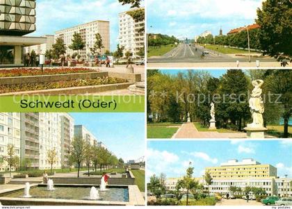 Schwedt Platz der Befreiung Leninallee Park Kulturhaus Kreiskrankenhaus