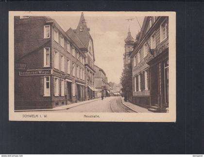Dt. Reich AK Schwelm Neustrasse 1922