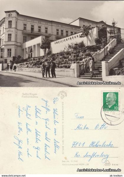 Ansichtskarte Sellin Freilichtbühne 1966