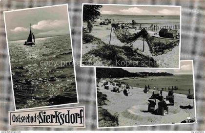 Sierksdorf Ostseebad Schleswig-Holstein Strandpartien Segelboot