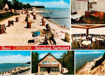 Sierksdorf Ostseebad Strandpartie Haus Crisrena Ferienwohnung Aufenthaltsraum