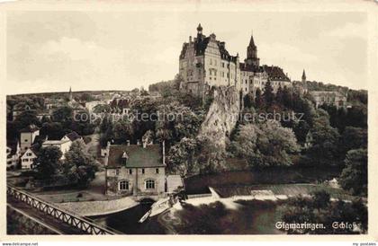 Sigmaringen Donau BW Schloss-Sigmaringen Hohenzollern Donau Felssporn Bruecke St