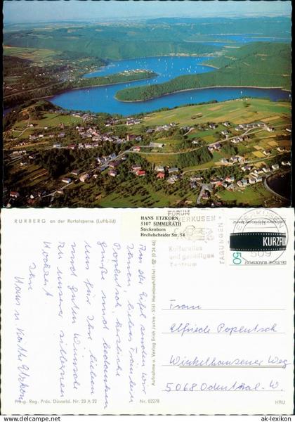 Ansichtskarte Rurberg-Simmerath Panorama-Ansichten von Rurberg 1986