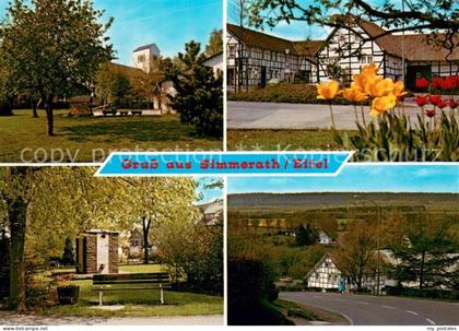 Simmerath Teilansichten Kirche Fachwerkhaeuser Park