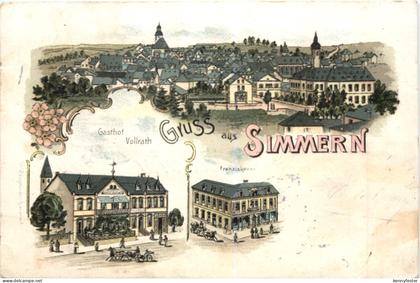 Gruss aus Simmern - Litho