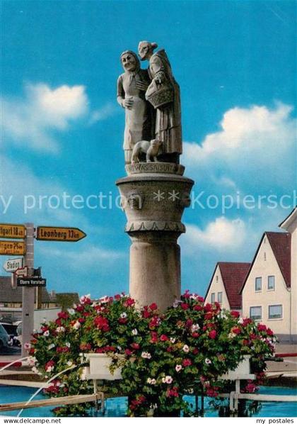 Sindelfingen Marktbrunnen mit Schwaetzweibern