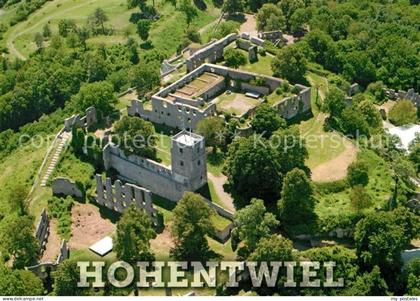 Singen Hohentwiel Fliegeraufnahme Burgruine Hohentwiel