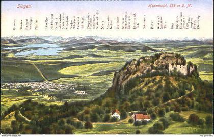 Singen Hohentwiel Singen - Hohentwiel  ungelaufen ca. 1920