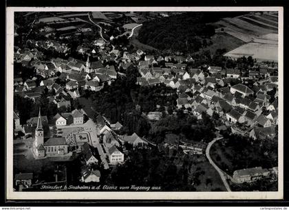 AK Steinsfurt b. Sinsheim, Teilansicht, Fliegeraufnahme
