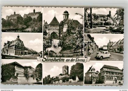 Sinsheim Elsenz Kreispflegeanstalt Hauptstrasse Fachwerkhaus Schule Jugendstift