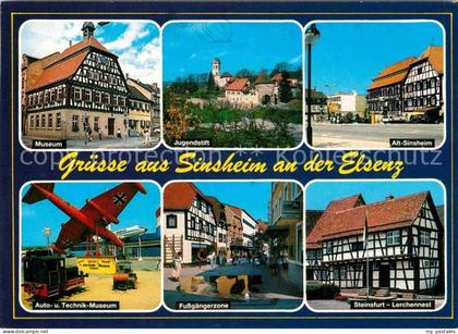 Sinsheim Elsenz Museum Jugendstift Fussgaengerzone Alt Sinsheim Steinsfurt Lerch