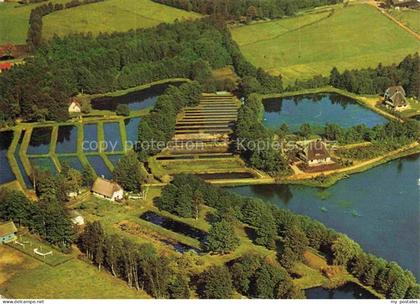 Soltau Soltau-Fallingbostel Niedersachsen Forellenzucht Spiekerhof Fliegeraufnah