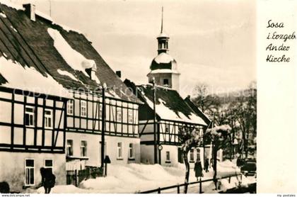 Sosa Erzgebirge An der Kirche