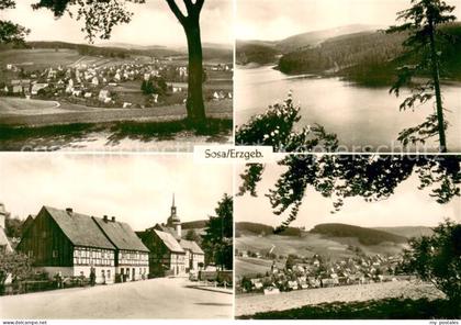 Sosa Erzgebirge Panorama Ortspartien