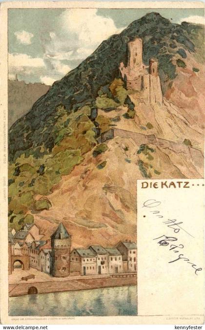 Die Katz - Litho