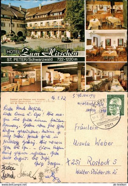 St. Peter (Hochschwarzwald) St. Peter (Hochschwarzwald) Gasthof Pension 1972