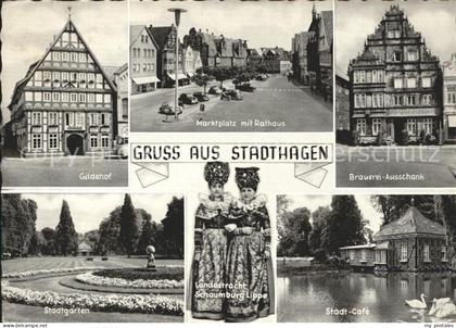 Stadthagen Gilderhof Rathaus Stadtgarten Brauerei-Ausschank