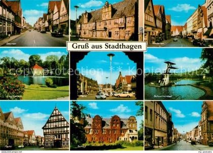 Stadthagen Oberstrasse Stadtgarten Marktplatz Schloss Schwimmbad Niedernstrasse