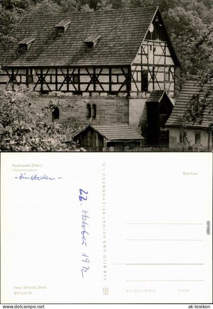 Ansichtskarte Paulinzella-Stadtilm Heimatmuseum 1972