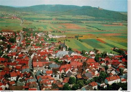 Bad Staffelstein Staffelstein Schloss-Banz Kirche Stadtansicht Felder Huegel Luf