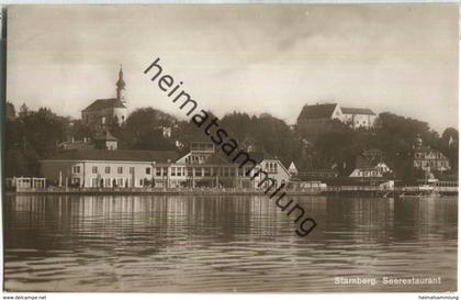Starnberg - Seerestaurant - Foto-Ansichtskarte - Verlag Photo-Wörsching Starnberg