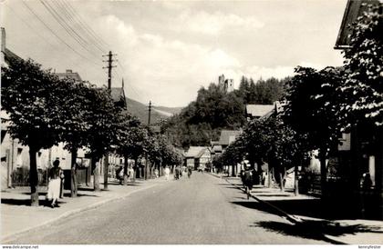 Steinbach-Hallenberg/Thür. - Hauptstrasse und Hallenburg