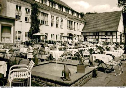 Steinhagen Westfalen Berghotel Quellental Terrasse