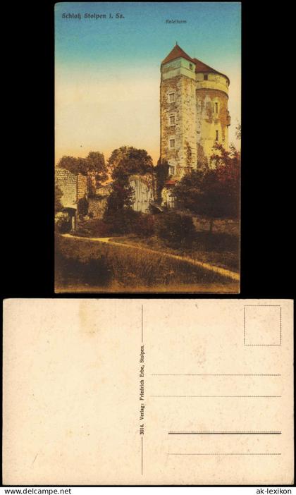 Ansichtskarte Stolpen Burg Stolpen Koselturm 1912