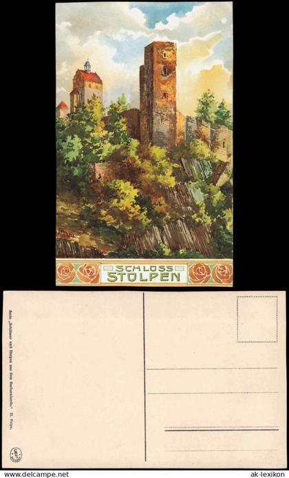 Ansichtskarte Stolpen Burg Stolpen - Künstlerkarte 1914