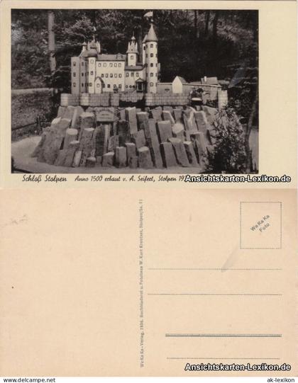 Ansichtskarte Stolpen Miniatur Schloss Stolpen 1936