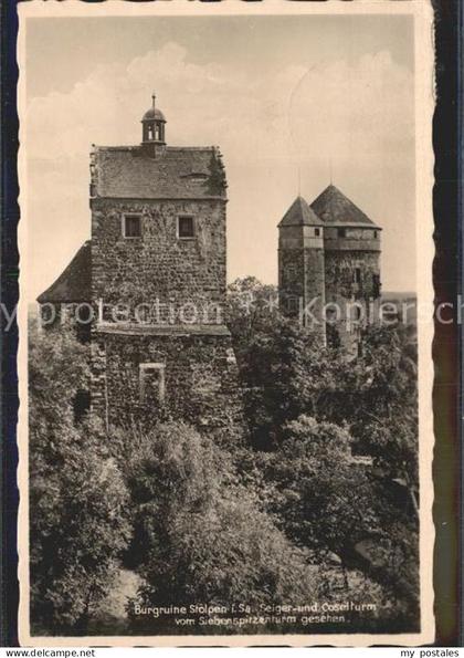 Stolpen Burgruine Stolpen Seiger und Coselturm