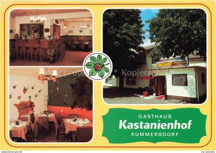 Kummersdorf Storkow Mark Gasthaus Kastanienhof Gastraum Theke