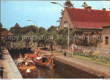 Storkow Mark an der Schleuse Boot