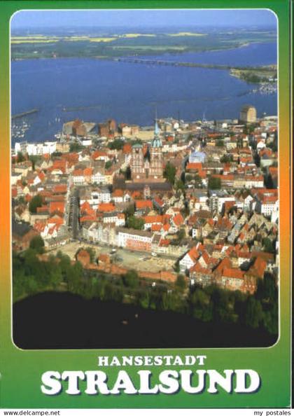 Stralsund Mecklenburg Vorpommern Stralsund Fliegeraufnahme o 2003